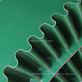 Zócalo de cinta transportadora de PVC ligero verde / verde oscuro